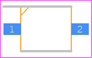 VBP104SR - Vishay PCB footprint - Small Outline Diode - Small Outline Diode - VBP104SR