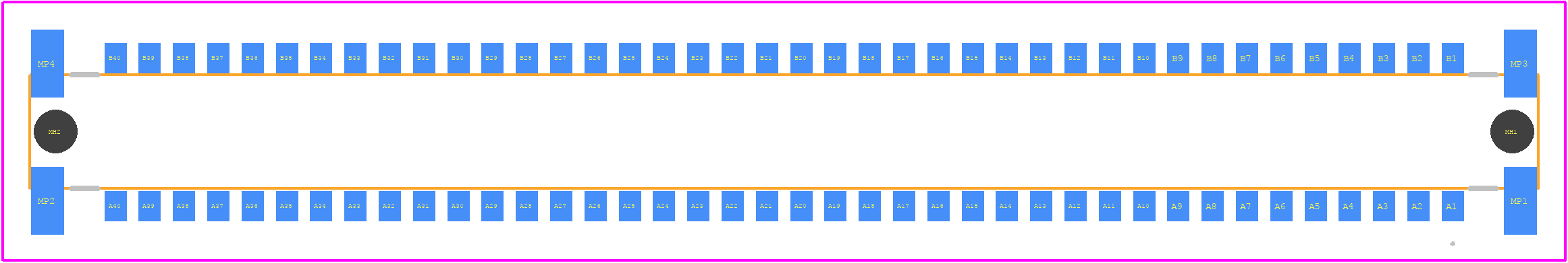 244840 - TE Connectivity PCB footprint - Other - Other - 244840-4