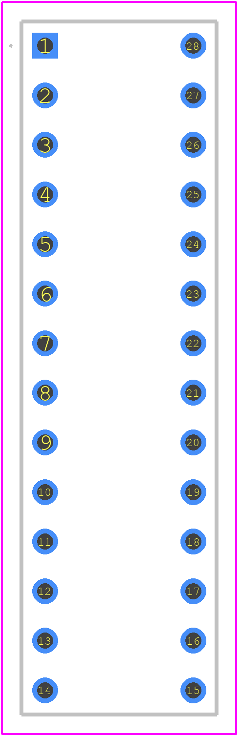 D2928-42 - Harwin PCB footprint - Other - Other - D2928-42-2