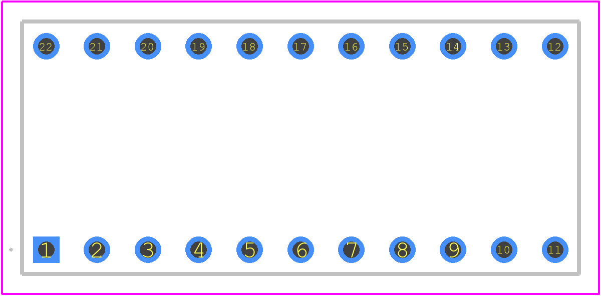 D2822-42 - Harwin PCB footprint - Other - Other - D2822-42-2