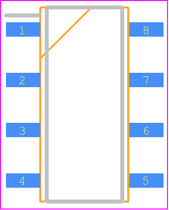 KAQW212S - Cosmo PCB footprint - Small Outline Packages - Small Outline Packages - Small outline for surface mount type
