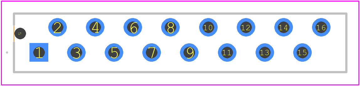 1-292207-6 - TE Connectivity PCB footprint - Other - Other - 1-292207-6-3