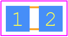 PMR10EZPFU7L00 - ROHM Semiconductor PCB footprint - Resistor Chip - Resistor Chip - PMR10EZPFV2L00