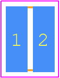 LTR18EZPFLR200 - ROHM Semiconductor PCB footprint - Resistor Chip - Resistor Chip - LTR18EZPFLR200