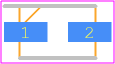 MS110F - PANJIT PCB footprint - Small Outline Diode Flat Lead - Small Outline Diode Flat Lead - ms110f