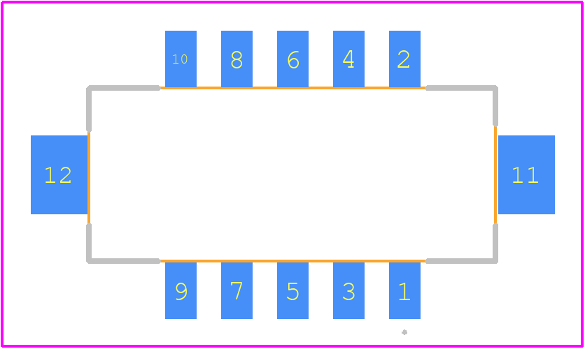 DF11CZ-10DP-2V(27) - Hirose PCB footprint - Other - Other - DF11CZ-10DP-2V(27)-3