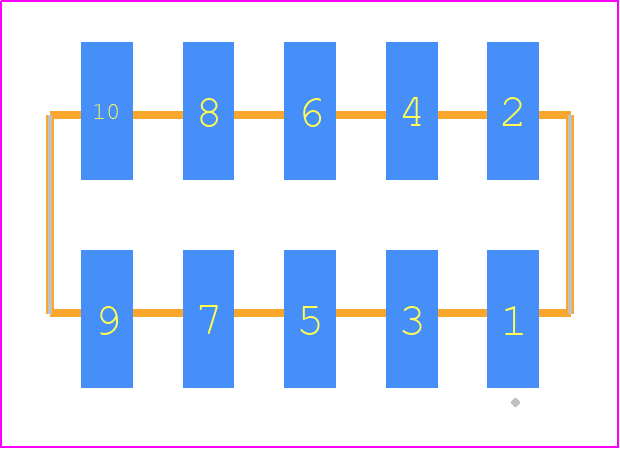 SSW-105-22-S-D-VS - SAMTEC PCB footprint - Other - Other - SSW-105-22-XXX-D-VS