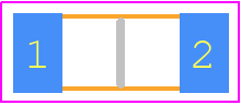 V33MLA1206NH - LITTELFUSE PCB footprint - Varistors Chip - Varistors Chip - 1206 4.06mm x1.65mm x1.8mm