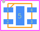 SHTC1 - Sensirion PCB footprint - Small Outline No-lead - Small Outline No-lead - SHTC1