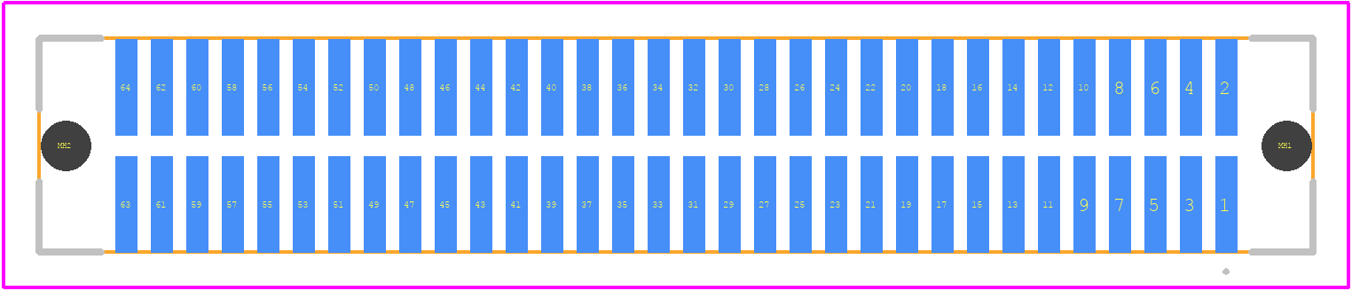146888-1 - TE Connectivity PCB footprint - Other - Other - 146888-1-1