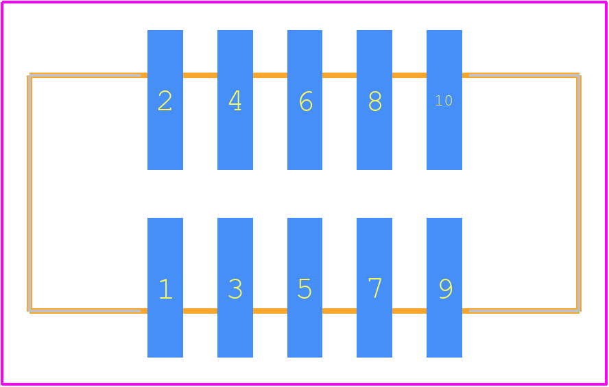 D2510-6V0C-AR-WD - 3M PCB footprint - Other - Other - D2510-6V0C-AR-WD