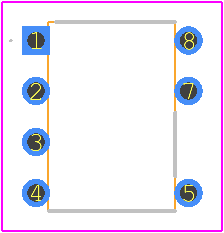 TOP245PN - Power Integrations PCB footprint - Other - Other - PDIP-8B 