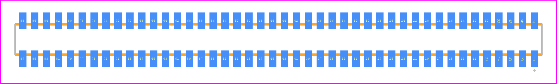 CLM-144-02-F-D - SAMTEC PCB footprint - Other - Other - CLM-144-02-YY-D