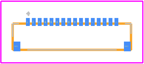 FH33J-16S-0.5SH(10) - Hirose PCB footprint - Other - Other - FH33J-16S-0.5SH(10)-1