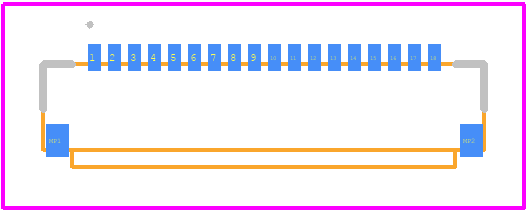 FH33J-18S-0.5SH(10) - Hirose PCB footprint - Other - Other - FH33J-18S-0.5SH(10)-1