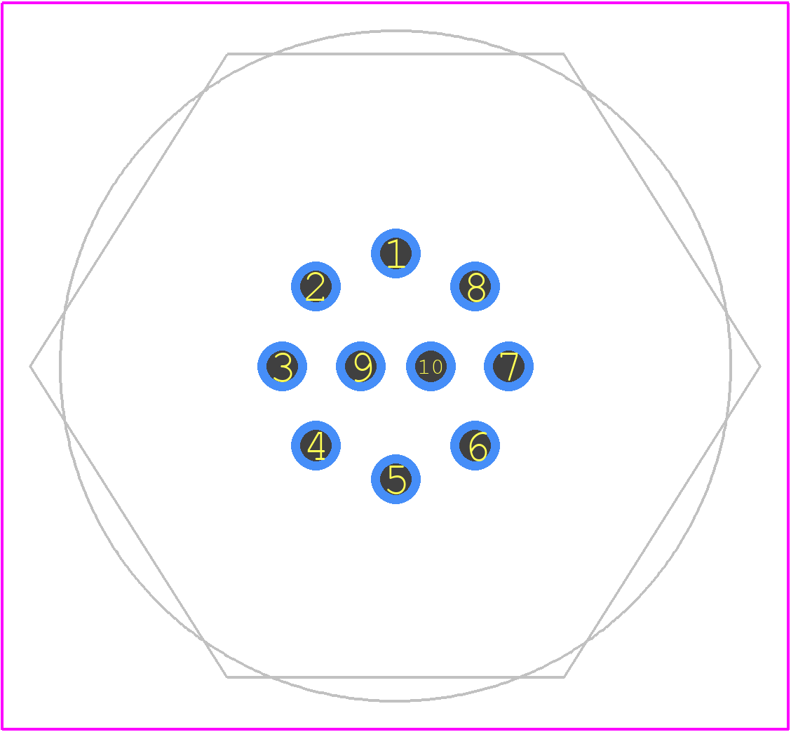 PX0413/10P/PC - Bulgin PCB footprint - Other - Other - PX0413/10P/PC_1