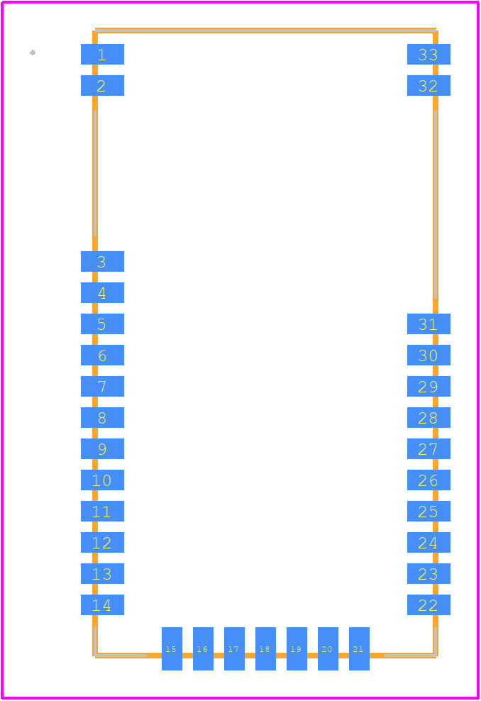 RN4870-I/RM140 - Microchip PCB footprint - Other - Other - RN4870-I/RM140-4