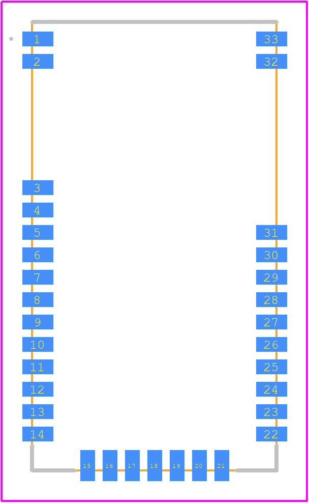 RN4870-V/RM140 - Microchip PCB footprint - Other - Other - RN4870-V/RM140-2