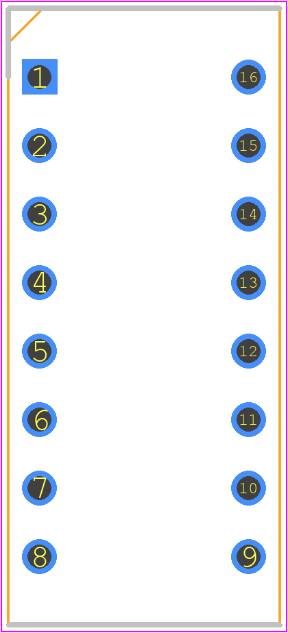 76SB08T - Grayhill PCB footprint - Dual-In-Line Sockets - Dual-In-Line Sockets - DIP-ROCKER