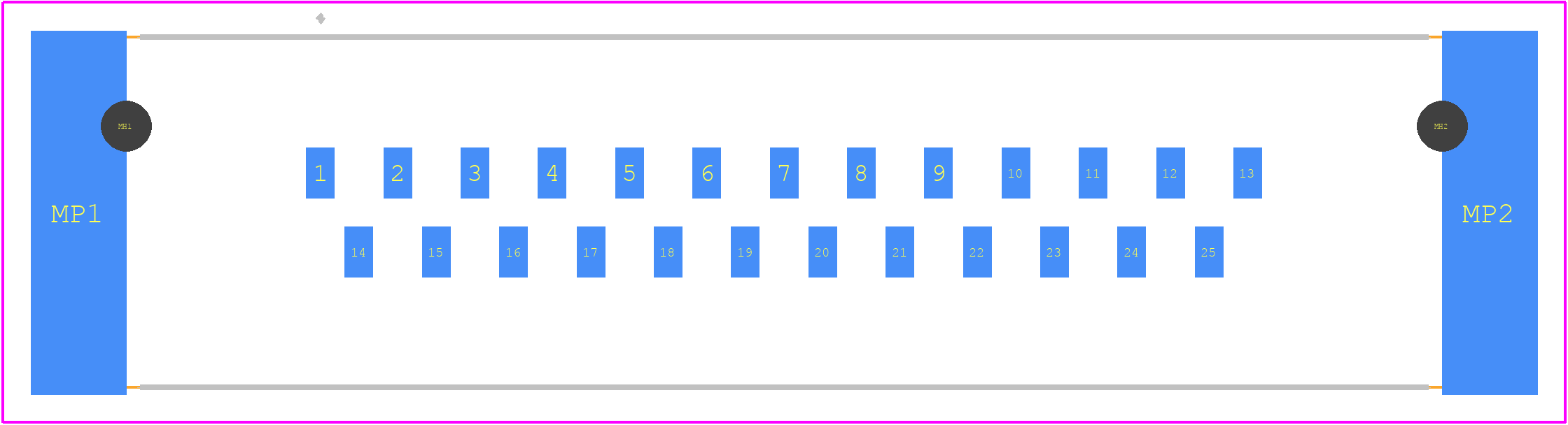 09553296811741 - HARTING PCB footprint - Other - Other - 09553296811741-3