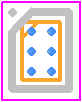 TPS22964CYZPR - Texas Instruments PCB footprint - BGA - BGA - YZP0006 DSBGA - 0.5 mm max height
