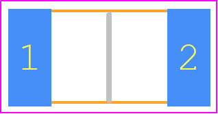 CRA2512-FZ-R025ELF - Bourns PCB footprint - Resistor Chip - Resistor Chip - CRA 2512