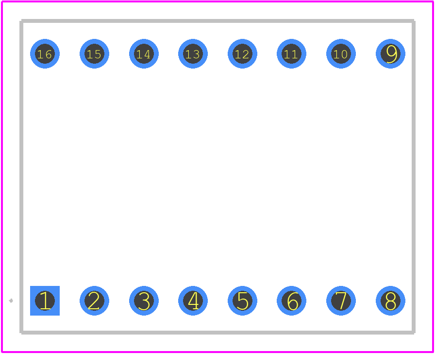 DC04-11CGKWA - Kingbright PCB footprint - Other - Other - 16-DIP