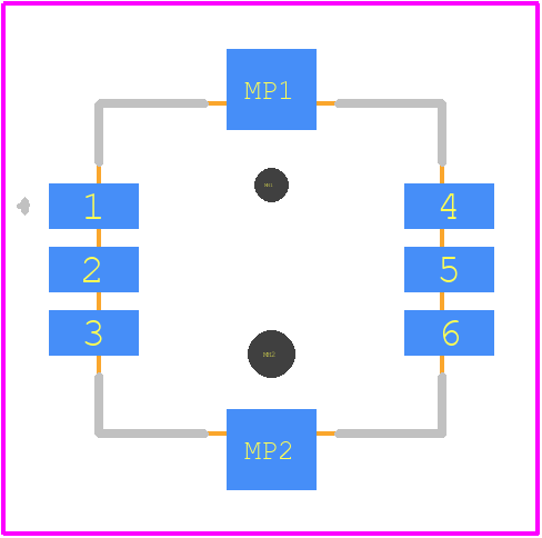 JS1400BFQ - E-Switch PCB footprint - Other - Other - JS1400BFQ