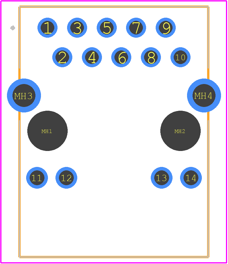 ARJ11E-MCSA-A-B-EM2 - ABRACON PCB footprint - Other - Other - ARJ11E-MCSA-A-B-EM2-3