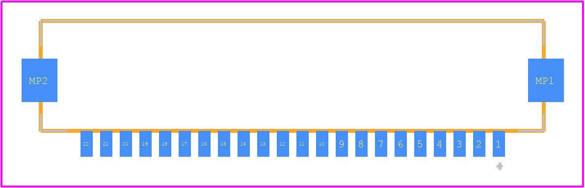 FH12-22S-1SH(1)(98) - Hirose PCB footprint - Other - Other - FH12-22S-1SH(1)(98)-2