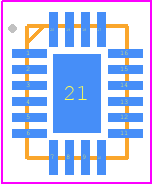 SN74LVC244ARWPR - Texas Instruments PCB footprint - Quad Flat No-Lead - Quad Flat No-Lead - SN74LVC244ARWPR