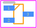 DMP21D0UT-7 - Diodes Incorporated PCB footprint - SOT23 (3-Pin) - SOT23 (3-Pin) - DMP21D0UT-7