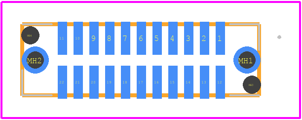 171446-1102 - Molex PCB footprint - Other - Other - 171446-1102-1