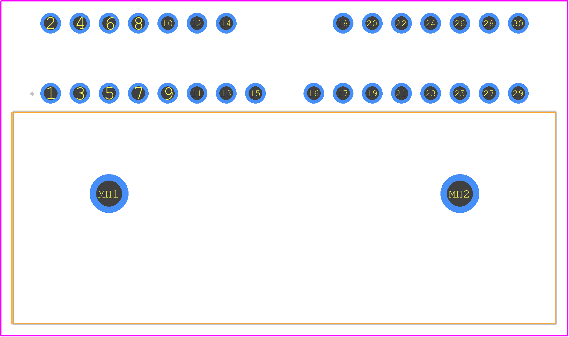IL-AG5-30P-D3L2 - JAE PCB footprint - Other - Other - IL-AG5-30P-D3L2-2