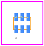 EMIF02-MIC03M6 - STMicroelectronics PCB footprint - Other - Other - Micro QFN 1.45 x 1.00 6L