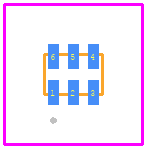 EMIF02-1003M6 - STMicroelectronics PCB footprint - Other - Other - EMIF02-1003M6-2