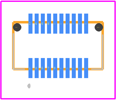 DF12B(3.0)-20DP-0.5V(86) - Hirose PCB footprint - Other - Other - DF12B(3.0)-20DP-0.5V(86)-4