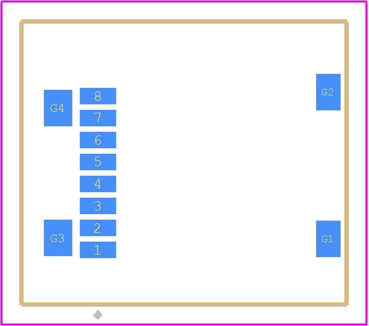ST1W008S4BR1500 - JAE PCB footprint - Other - Other - ST1W008S4BR1500-1