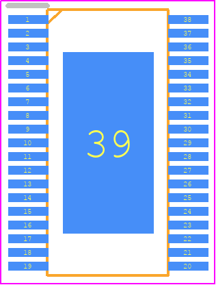 L6480HTR - STMicroelectronics PCB footprint - Small Outline Packages - Small Outline Packages - HTSSOP-38