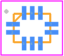 NLAS7222AMTR2G - onsemi PCB footprint - Quad Flat No-Lead - Quad Flat No-Lead - WQFN10 case 488AQ-01
