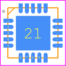 ATTINY1634R-MUR - Microchip PCB footprint - Quad Flat No-Lead - Quad Flat No-Lead - 20m1-ren1