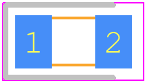 IN-S126BTNPD - Inolux PCB footprint - LEDs Chip - LEDs Chip - 1206 (3216 Metric)