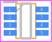 LTC2313HTS8-12#TRMPBF - Analog Devices PCB footprint - SOT23 (8-Pin) - SOT23 (8-Pin) - TS8 Package 8-Lead Plastic TSOT-23