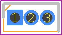 ZTX951 - Diodes Incorporated PCB footprint - Transistor Outline, Vertical - Transistor Outline, Vertical - eline_TAPED