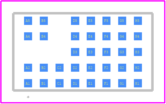 LTM8021EV#PBF - Analog Devices PCB footprint - Other - Other - LGA Package 35-Lead (11.25mm × 6.25mm × 2.82mm)