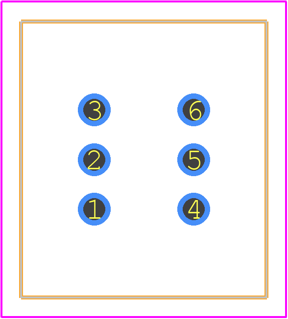 25146NAB - Apem PCB footprint - Other - Other - 25146NAH