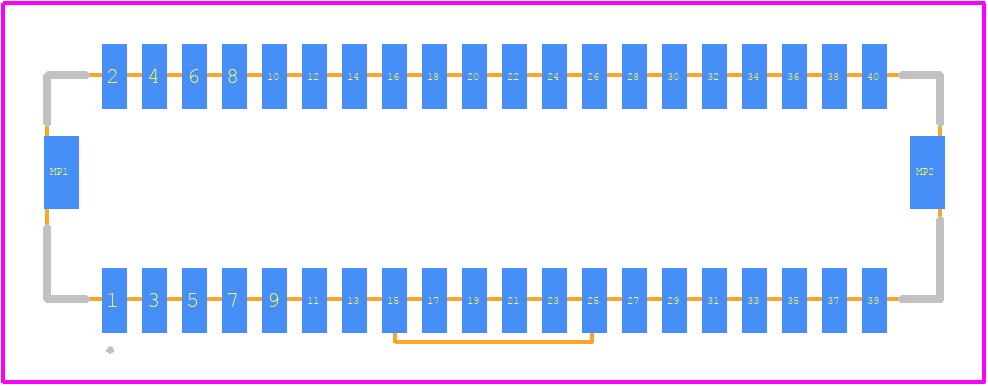 501190-4027 - Molex PCB footprint - Other - Other - 501190-4027-1