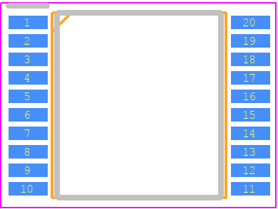 BM6104FV-CE2 - ROHM Semiconductor PCB footprint - Small Outline Packages - Small Outline Packages - SSOP-B20W