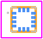 LIS2DE - STMicroelectronics PCB footprint - Other - Other - LGA-14 (2x2)