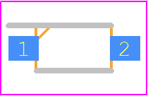 1N4448WT - MCC PCB footprint - Small Outline Diode - Small Outline Diode - SOD-123
